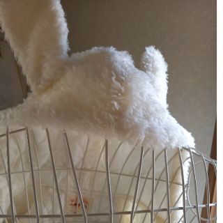 メゾピアノ 95cm 超超かわいい もふもふウサギのコート