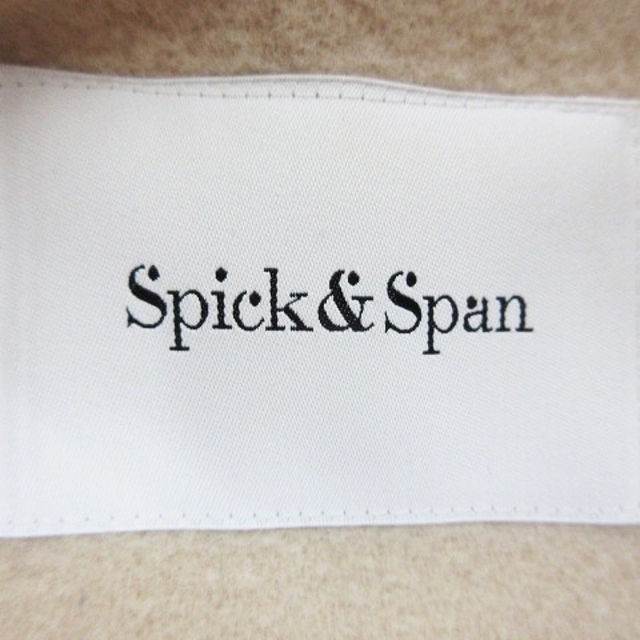 Spick & Span(スピックアンドスパン)のスピック&スパン コート ノーカラー 長袖 ロング 無地 38 ベージュ レディースのジャケット/アウター(その他)の商品写真