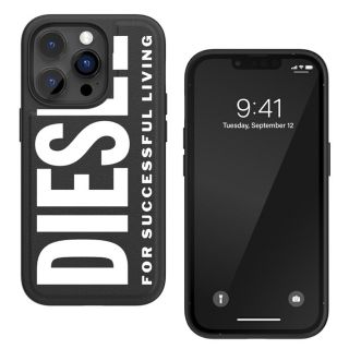 ディーゼル(DIESEL)の新品 DIESEL (ディーゼル) iPhone14ProMax用 BK/WH(iPhoneケース)