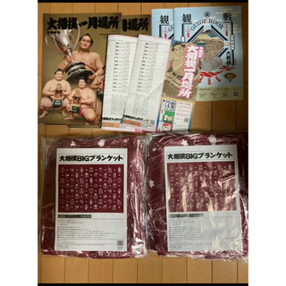 大相撲　ブランケット　パンフレット　2セット　大相撲一月場所　土産(相撲/武道)