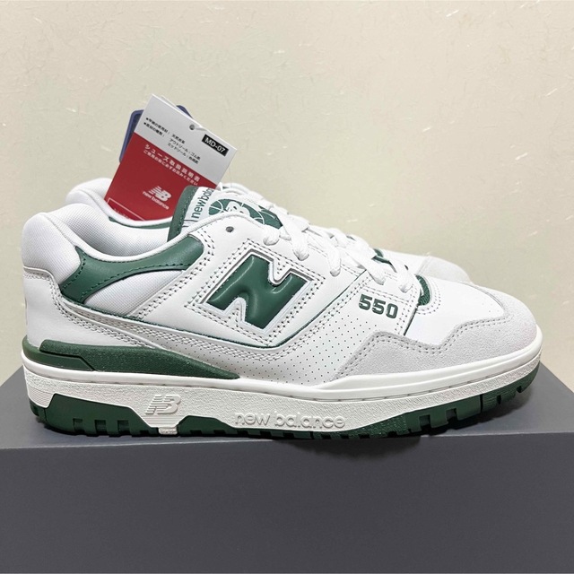 New Balance(ニューバランス)のNewBalance  BB 550 WT1 グリーン ニューバランス 24.5 レディースの靴/シューズ(スニーカー)の商品写真