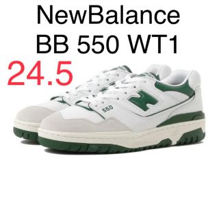 ニューバランス(New Balance)のNewBalance  BB 550 WT1 グリーン ニューバランス 24.5(スニーカー)