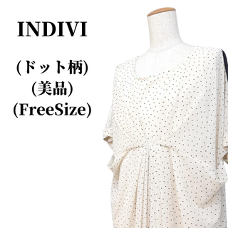 インディヴィ(INDIVI)のINDIVI インディヴィ カットソー  匿名配送(カットソー(半袖/袖なし))