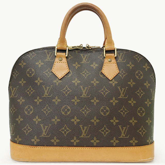 美品 LOUIS VUITTON ルイ・ヴィトン アルマ モノグラム ハンドバッグ ブラウン レディース メンズ ファッション M51130 USED