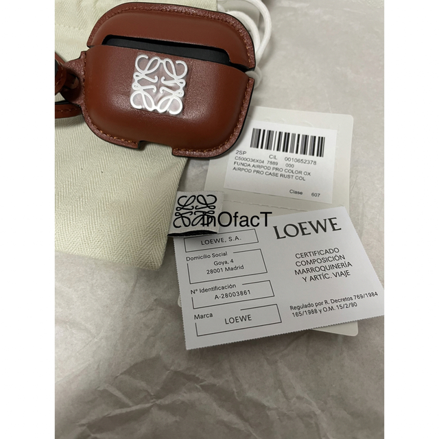新品正規品 LOEWE AirPods Pro ロエベ エアポッズプロ ケース