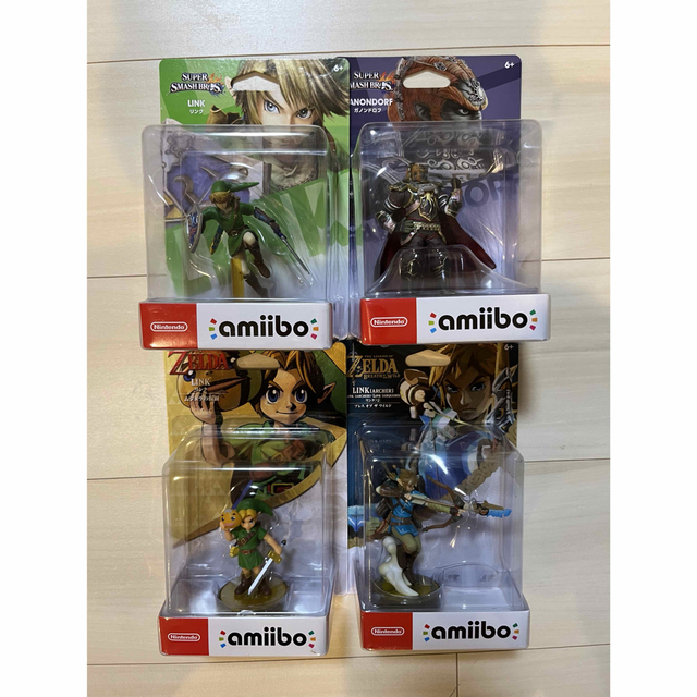 新品　amiibo アミーボ　ゼルダ　リンク　ガノンドロフ　3点セット