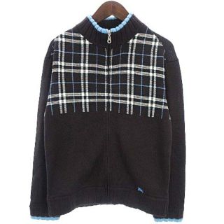 バーバリーブラックレーベル(BURBERRY BLACK LABEL)のバーバリーブラックレーベル ニットジャケット ジップセーター チェック 2(その他)