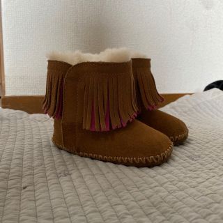 アグ(UGG)のUgg ムートンブーツ　ベビーブーツ　チェストナット/ピンク(ブーツ)