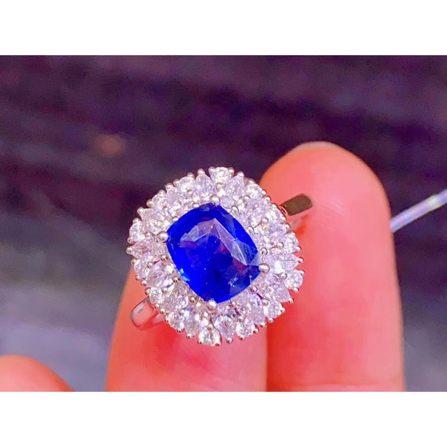 ⭐天然 ロイヤルブルーサファイア ダイヤ ピアス k18 1.0ct