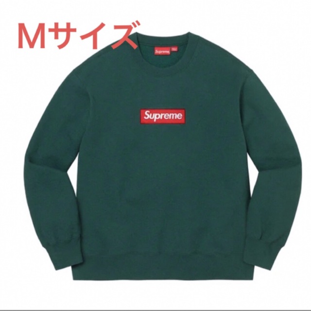 Supreme Box Logo Crewneck  Dark Pine  M