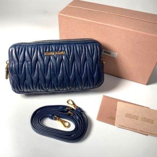 miumiu - MIU MIU 2way マトラッセ ミニショルダーバッグ ポーチ 小物