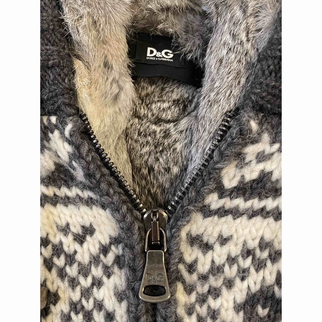 D&G - ドルチェガッパーナ D&G ブルゾンパーカー 裏地ラビットファーの