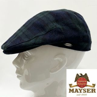 ボルサリーノ(Borsalino)の【新品】ドイツ老舗帽子ブランドMAYSER マイザー ブラックウォッチハンチング(ハンチング/ベレー帽)