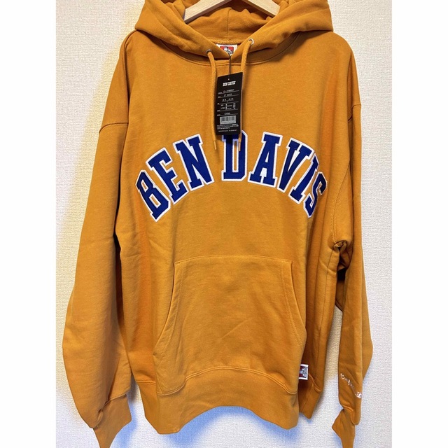 BEN DAVIS デザインパーカー オレンジ XL