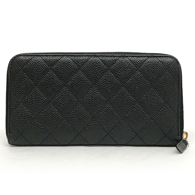 美品 CHANEL シャネル ラウンドファスナー 長財布 フルジップ