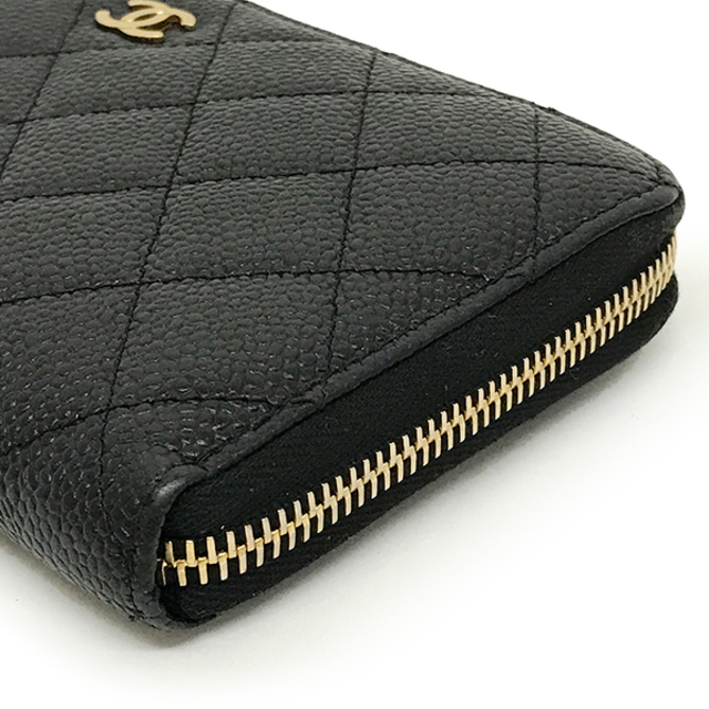 美品 CHANEL シャネル ラウンドファスナー 長財布 フルジップ