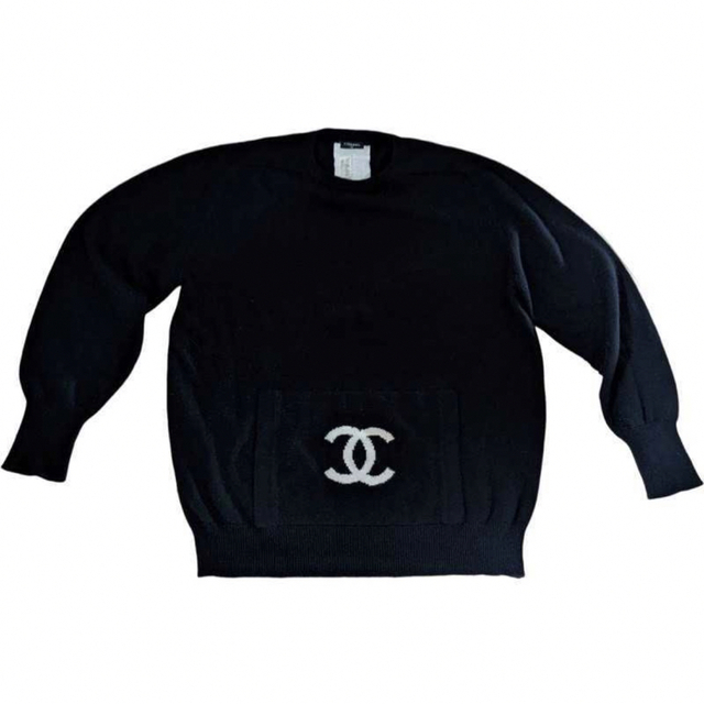 CHANEL(シャネル)の【注目の的！】CHANEL クリーニング済　カンガルー　超レア　カシミア100% レディースのトップス(ニット/セーター)の商品写真