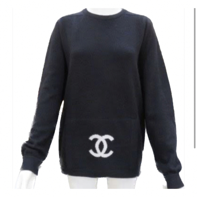 CHANEL(シャネル)の【注目の的！】CHANEL クリーニング済　カンガルー　超レア　カシミア100% レディースのトップス(ニット/セーター)の商品写真