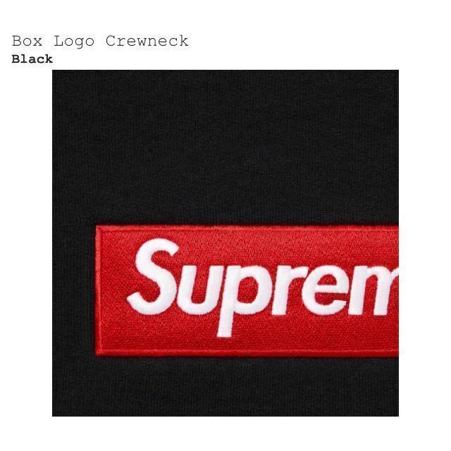 Supreme Box Logo Crewneck Black L メンズのトップス(スウェット)の商品写真