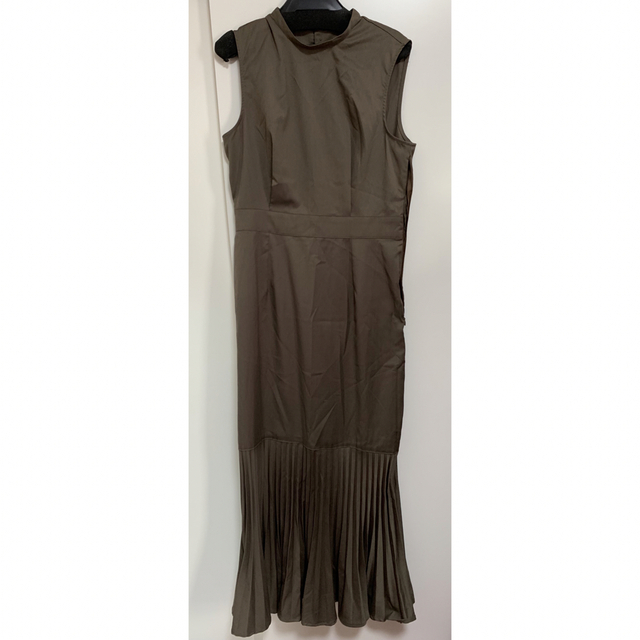 LOr ロル Mermaid Pleats Dress Brown Mサイズ 4