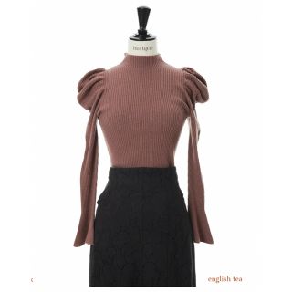 ハーリップトゥ(Her lip to)のVolume Sleeve Rib Knit Top(ニット/セーター)