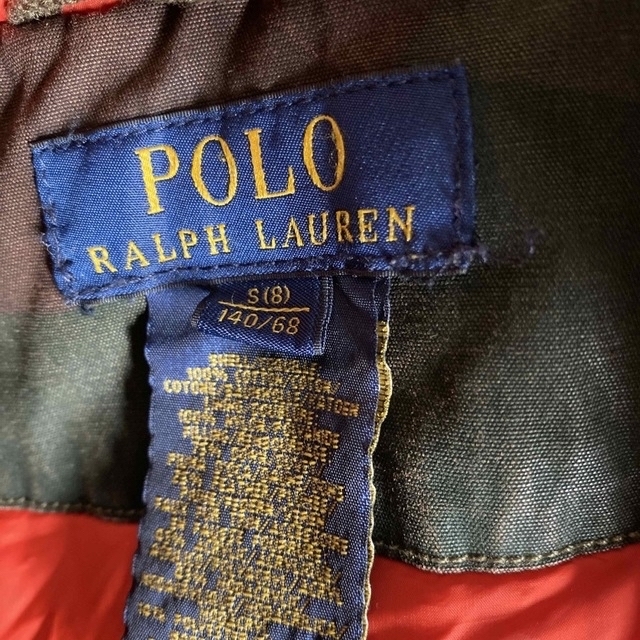 POLO RALPH LAUREN(ポロラルフローレン)の【値下げ】ラルフローレン　ダウン　迷彩　140 キッズ/ベビー/マタニティのキッズ服男の子用(90cm~)(コート)の商品写真