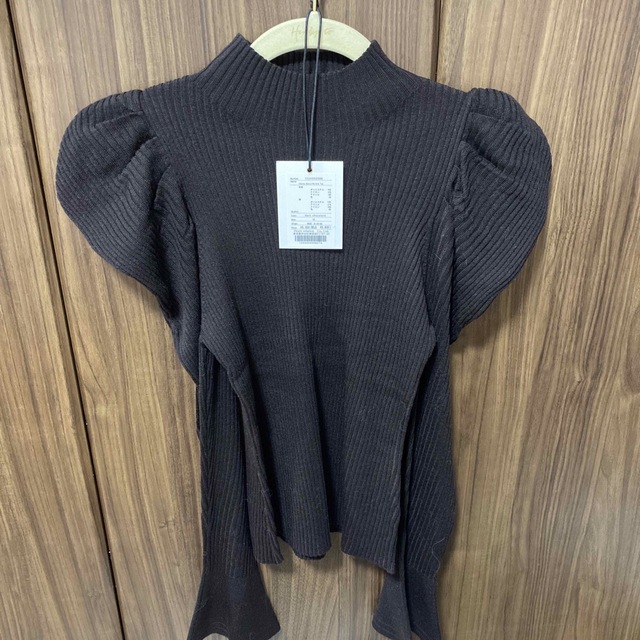 Her lip to(ハーリップトゥ)のVolume Sleeve Rib Knit Top レディースのトップス(ニット/セーター)の商品写真