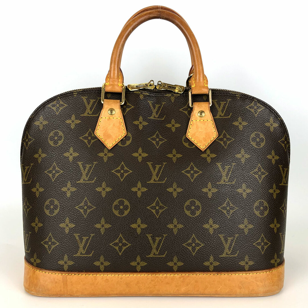 美品 LOUIS VUITTON ルイ・ヴィトン アルマ PM ハンドバッグ モノグラム PVC ブラウン レディース メンズ ファッション M53151 USED