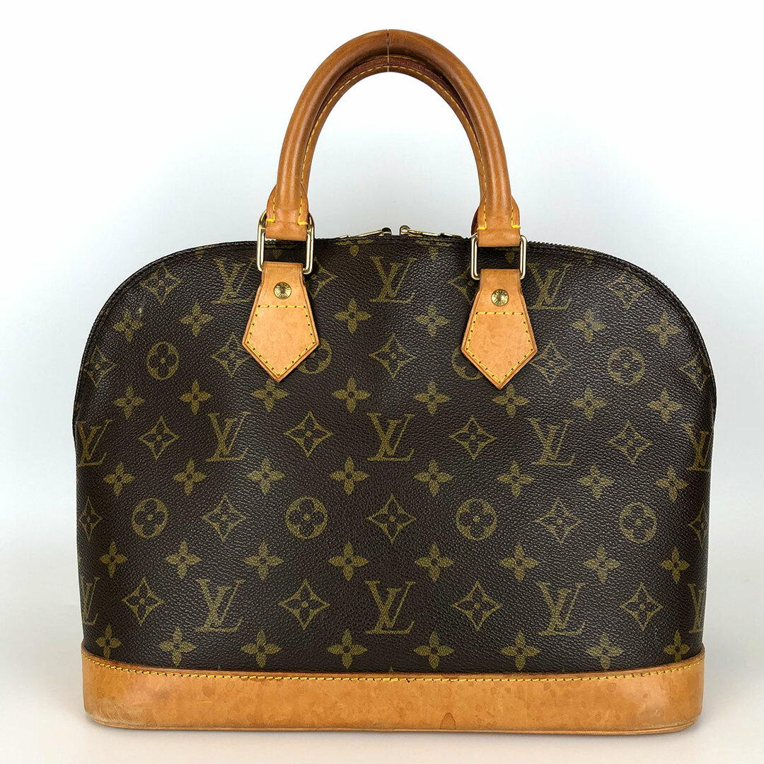 美品 LOUIS VUITTON ルイ・ヴィトン アルマ PM ハンドバッグ モノグラム PVC ブラウン レディース メンズ ファッション M53151 USED