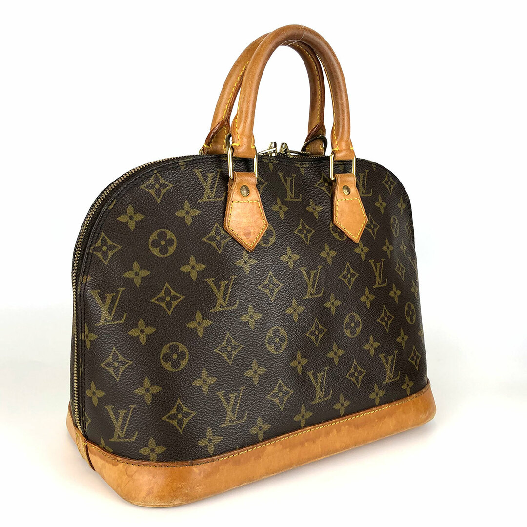 美品 LOUIS VUITTON ルイ・ヴィトン アルマ モノグラム ハンドバッグ ブラウン レディース メンズ ファッション M51130 USED