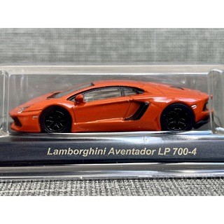 ランボルギーニ(Lamborghini)の京商 1/64 ランボルギーニ アヴェンタドール LP700-4 オレンジ(ミニカー)