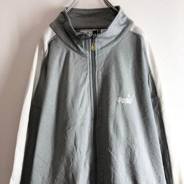 90s古着 PUMA プーマ 刺繍ロゴ トラックジャケット XL