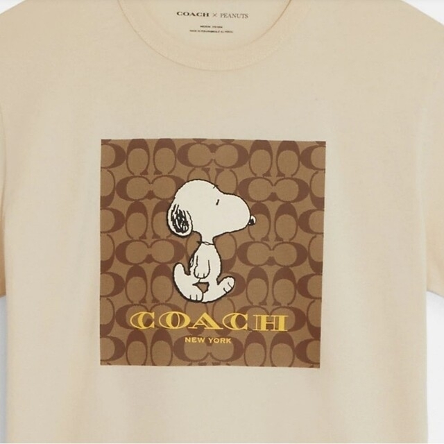 COACH(コーチ)のコーチ COACH×PEANUTS 2022 コラボTシャツ　Lサイズ02 レディースのトップス(Tシャツ(半袖/袖なし))の商品写真