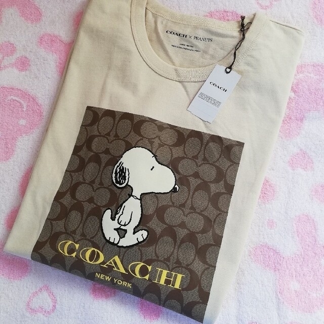 コーチ COACH×PEANUTS 2022 コラボTシャツ Lサイズ02 - Tシャツ(半袖