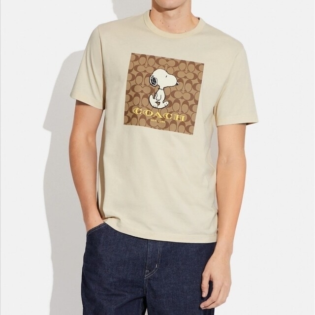 COACH(コーチ)のコーチ COACH×PEANUTS 2022 コラボTシャツ　Lサイズ02 レディースのトップス(Tシャツ(半袖/袖なし))の商品写真