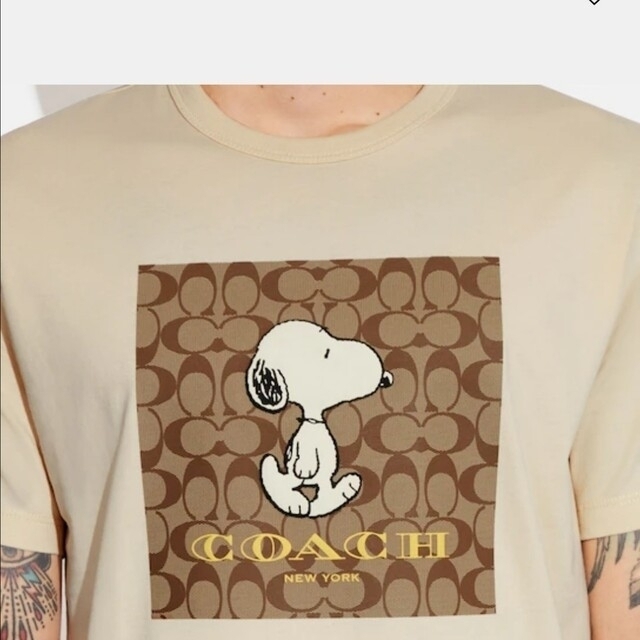 COACH(コーチ)のコーチ COACH×PEANUTS 2022 コラボTシャツ　Lサイズ02 レディースのトップス(Tシャツ(半袖/袖なし))の商品写真