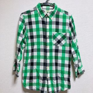 ウィゴー(WEGO)のトップス 七分袖シャツ グリーン 緑 チェック WEGO ウィゴー(シャツ)