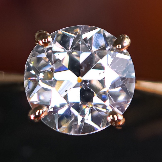 専用です　0.704ct アンティークダイヤモンド 華奢リング レディースのアクセサリー(リング(指輪))の商品写真