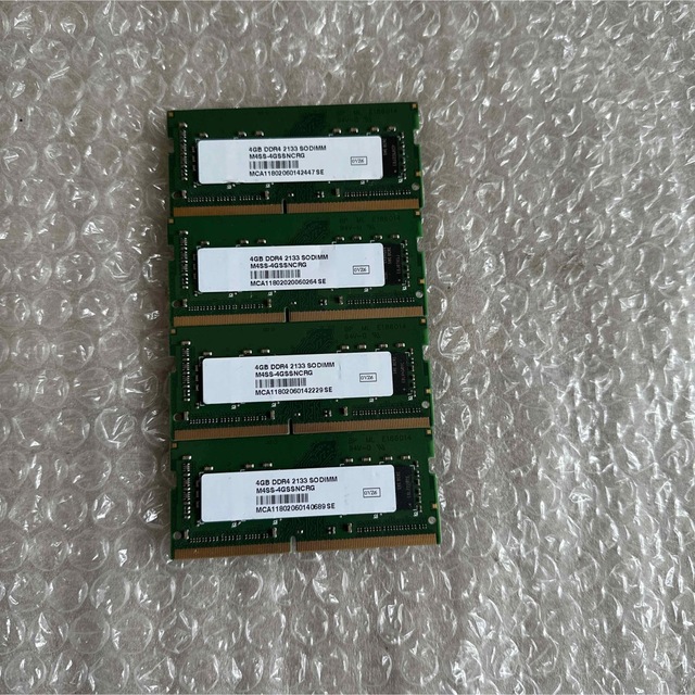 4GB x4枚　DDR4 2133 so-DIMM 1