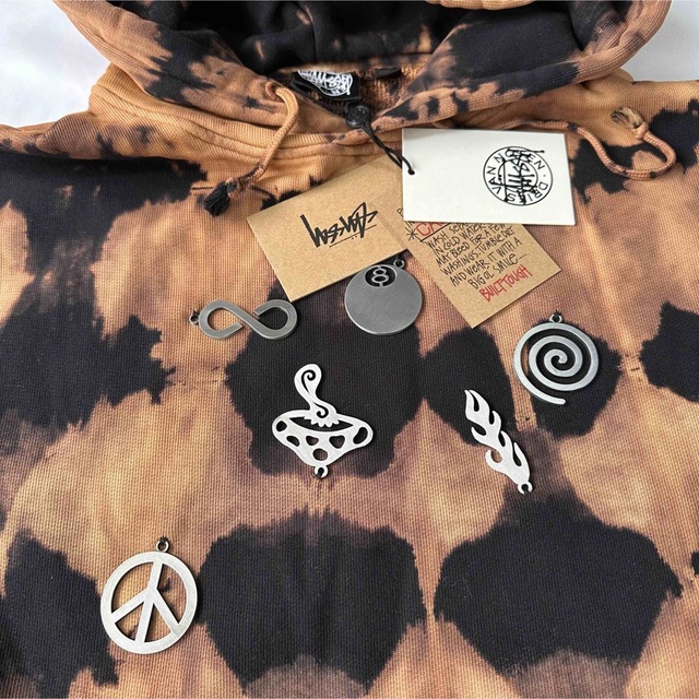 新品 STÜSSY & DRIES VAN NOTEN バンダナフーディー M