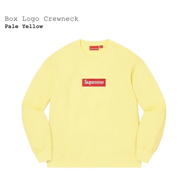 その他Supreme Box Logo Crewneck Mサイズ Yellow