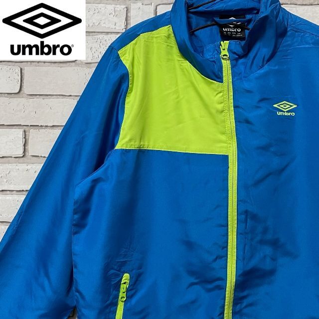 UMBRO(アンブロ)の人気 umbro ナイロンジャケット ロゴプリント ブルー キッズ152cm  キッズ/ベビー/マタニティのキッズ服男の子用(90cm~)(ジャケット/上着)の商品写真