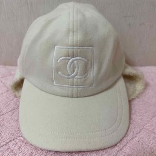 【希少】CHANEL   スエードandボア　キャップ