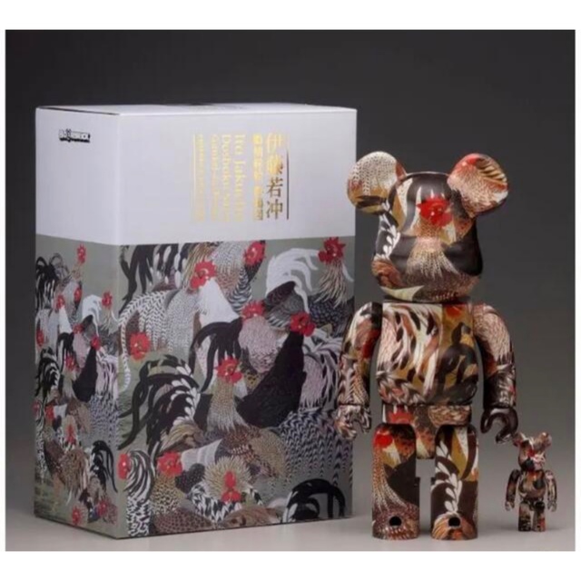 BE@RBRICK 伊藤若冲「群鶏図」100% & 400% 新品未開封