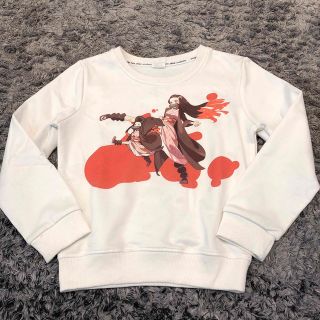 キメツノヤイバ(鬼滅の刃)の鬼滅の刃　ねずこ　トレーナー　120センチ  ホワイト(Tシャツ/カットソー)