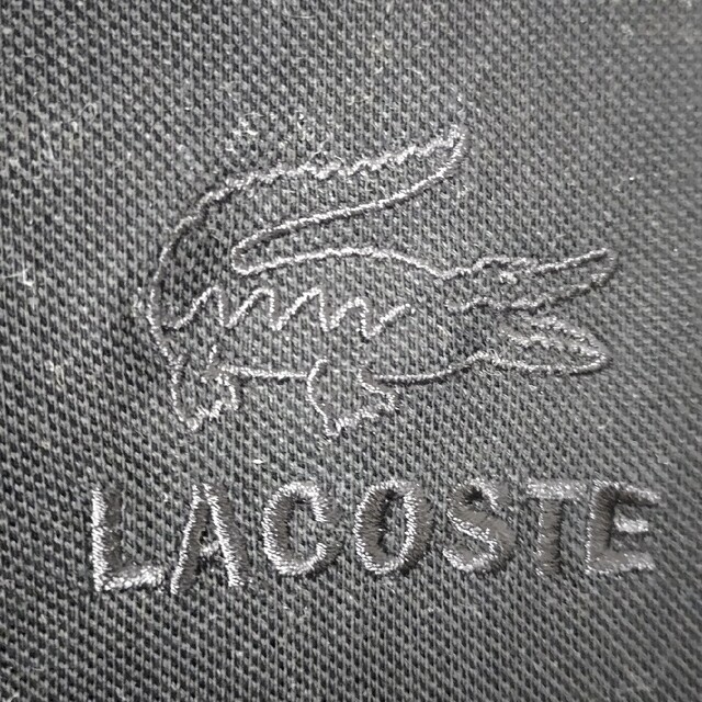 LACOSTE(ラコステ)のLACOSTE ラコステ 鹿の子ポロシャツ ブラック レディースのトップス(ポロシャツ)の商品写真