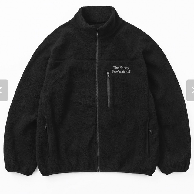 1LDK SELECT(ワンエルディーケーセレクト)のennoy Polartec Fleece セットアップ　黒×白　L メンズのジャケット/アウター(ブルゾン)の商品写真