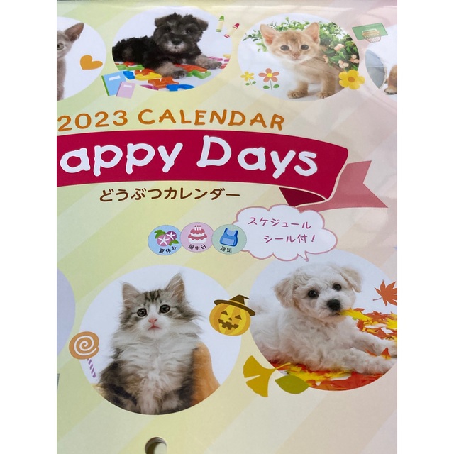 カレンダー2023  動物カレンダー エンタメ/ホビーのコレクション(ノベルティグッズ)の商品写真