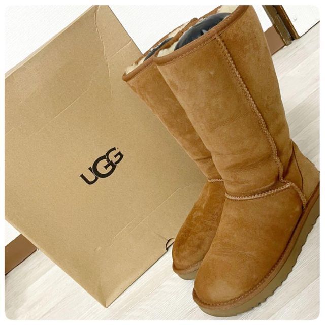 UGG アグ ムートン クラシックトール 23.0 23cm チェスナット - ブーツ