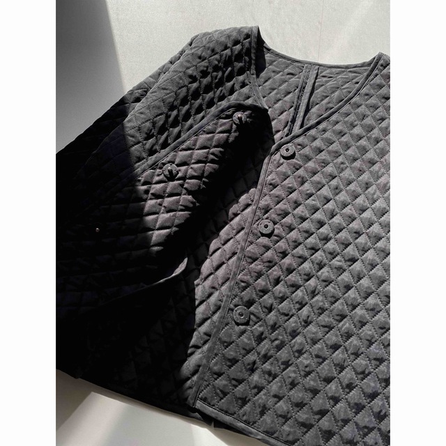 Plage(プラージュ)の新品 OUTERSUNSET quilting jacket ブラック 完売品 レディースのジャケット/アウター(ノーカラージャケット)の商品写真